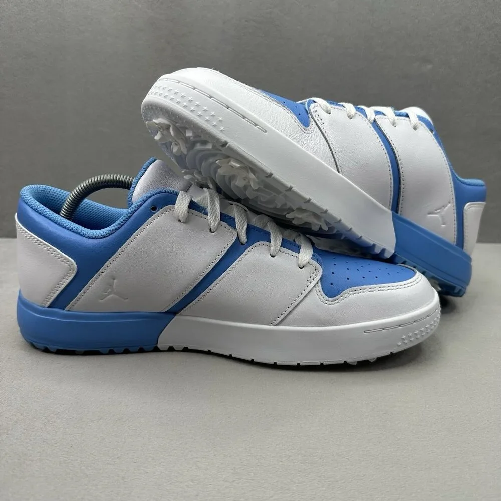 Jordan NU Retro 1 Low G‎ Mens Size 10 Golf Shoes University Blue UNC Spikes NEW